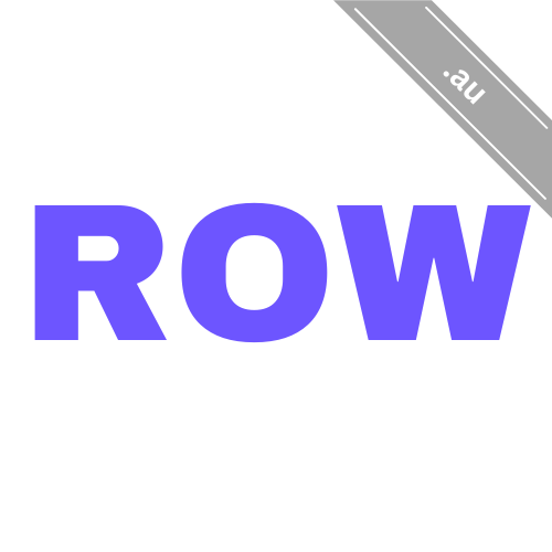 The domain row.au is for sale!
